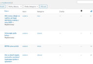 WordPress zmeškana publikace